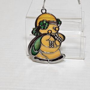 Vintage Russ Berrie & Co.  Ornaments Stained Glass Christmas Snowman Theme